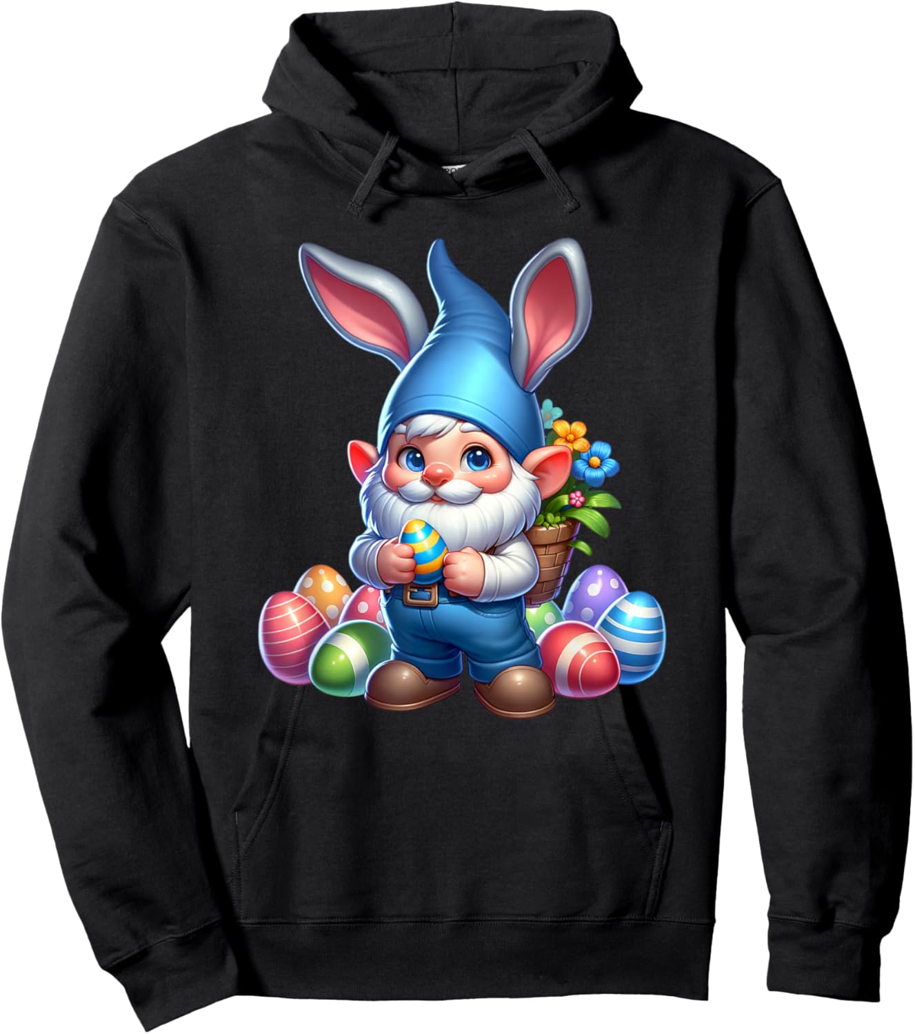 Easter Bunny Gnome Hoodie - Hoodie | Black