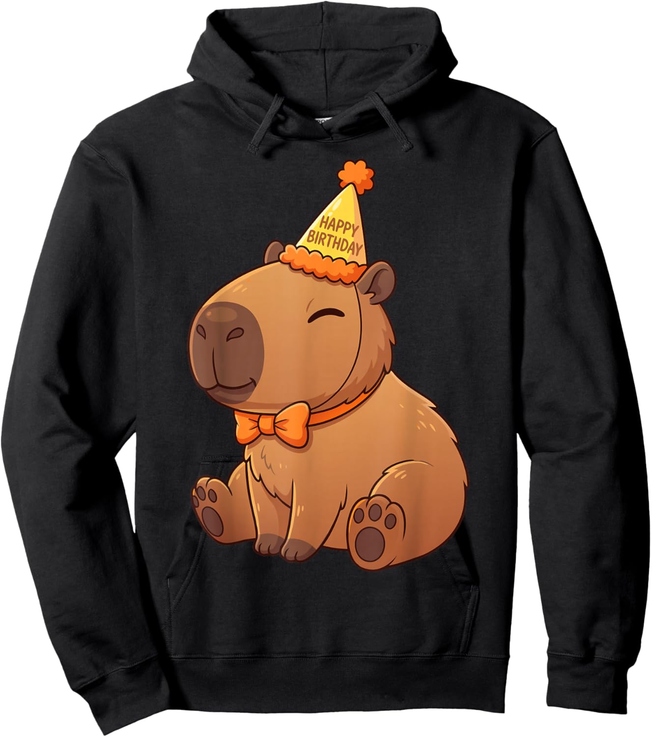 Graphic Capy Capybara Birthday Clothes for Girls Boys Kids Hoodie - Hoodie | Black