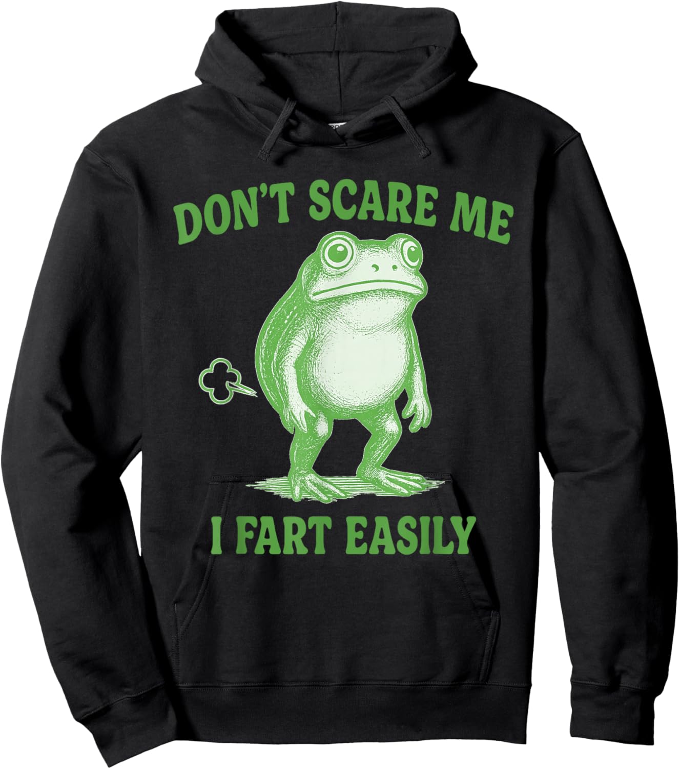 Don't Scare Me I Fart Easily - Funny Fart , Women Hoodie - Hoodie | Black