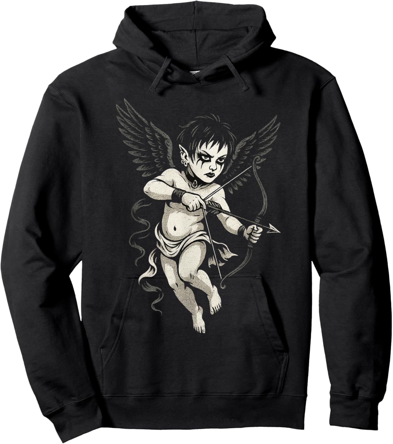Goth Cupid Gothic Valentine Goth Women Men Hoodie - Hoodie | Black