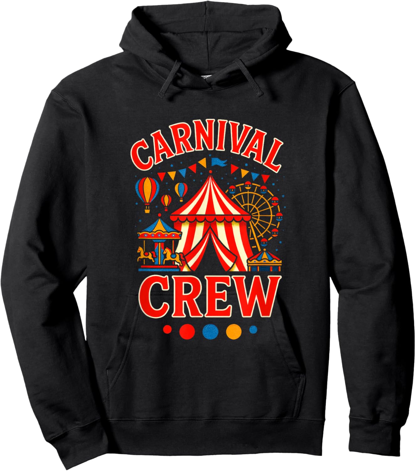 Carnival Crew - Circus Staff Costume Funny Hoodie - Hoodie | Black