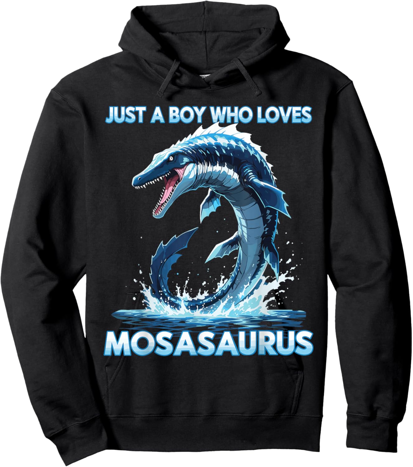Anime Just A Boy Who Loves Mosasaurus Hoodie - Hoodie | Black