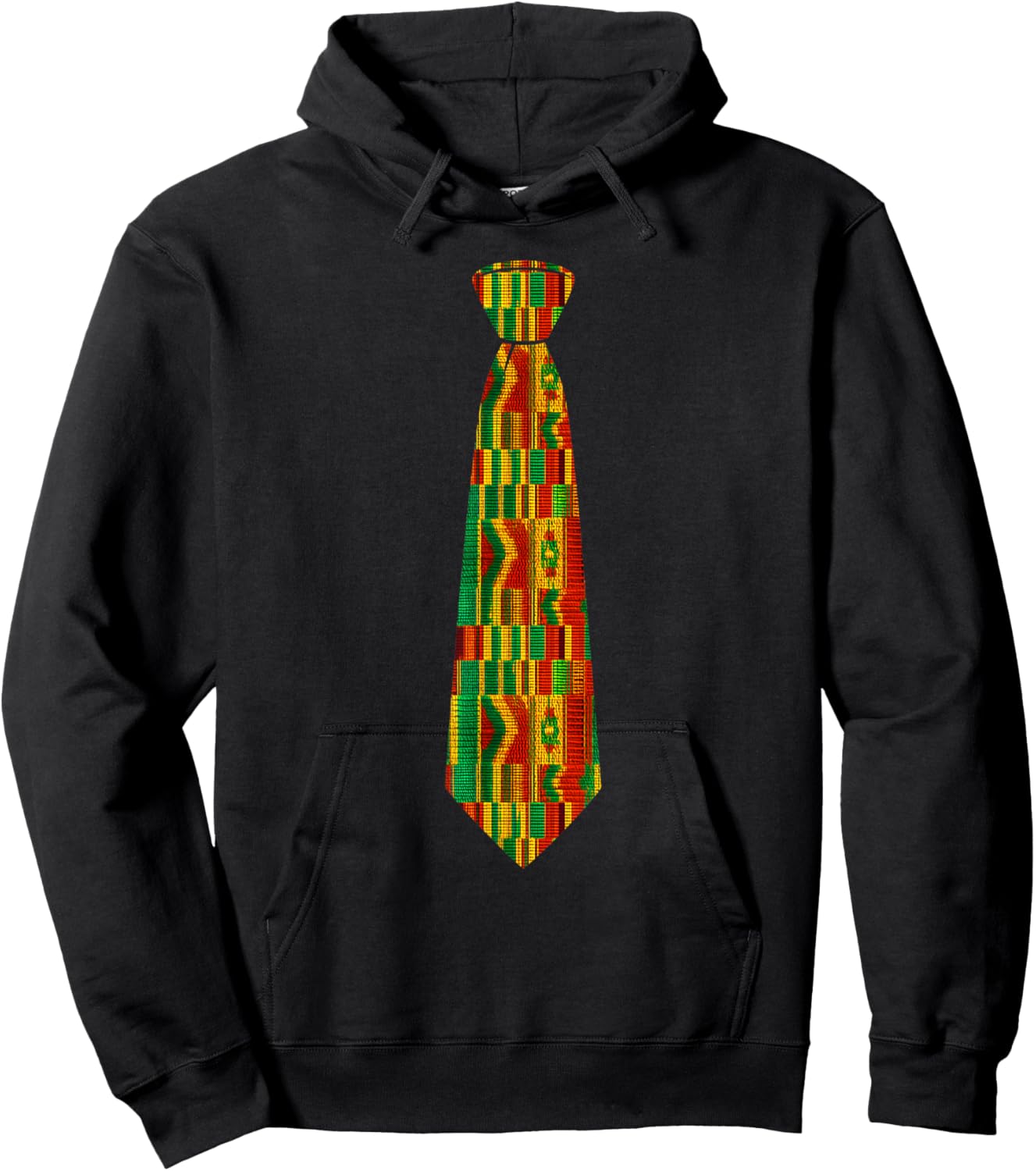 Dashiki Kente Tie Black History Month African Print Men Boys Hoodie - Hoodie | Black