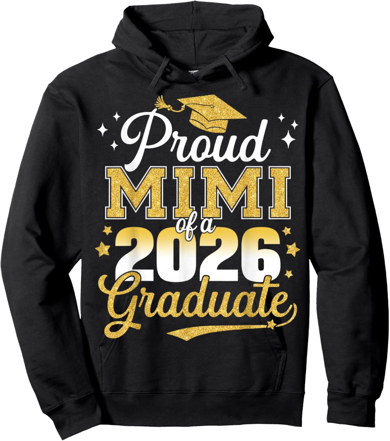 Proud Mimi of a Class of 2026 Graduate Senior Graduation Hoodie - Hoodie | Black