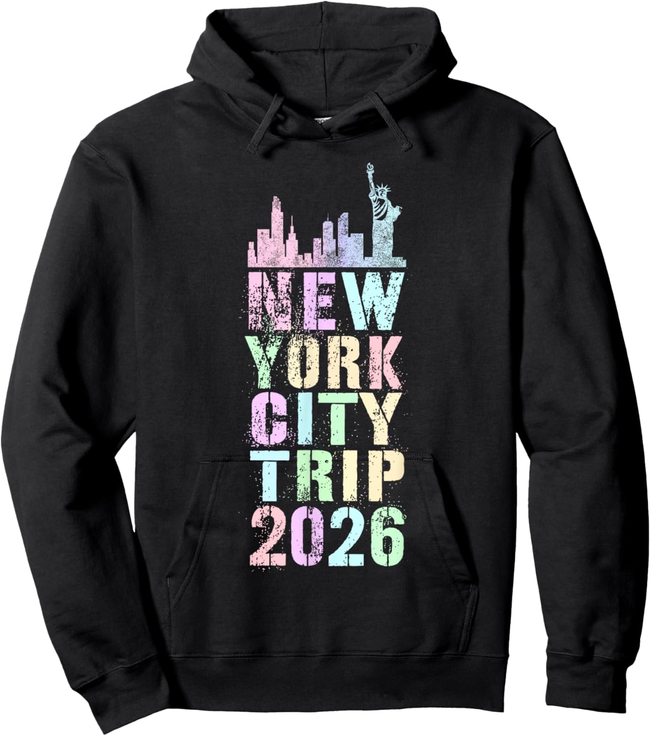 All Girls NEW YORK City Trip 2026 Vacation USA Trip Birthday Hoodie - Hoodie | Black