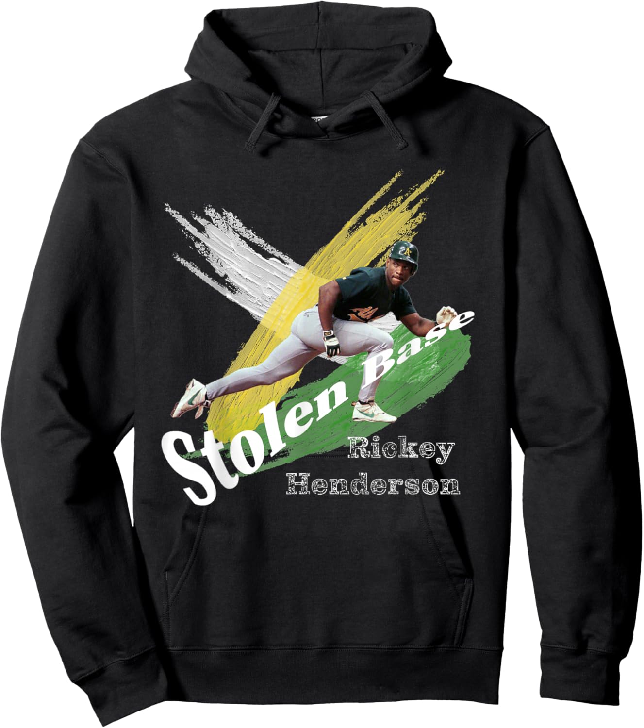 Rickey Henderson_001 Hoodie - Hoodie | Black