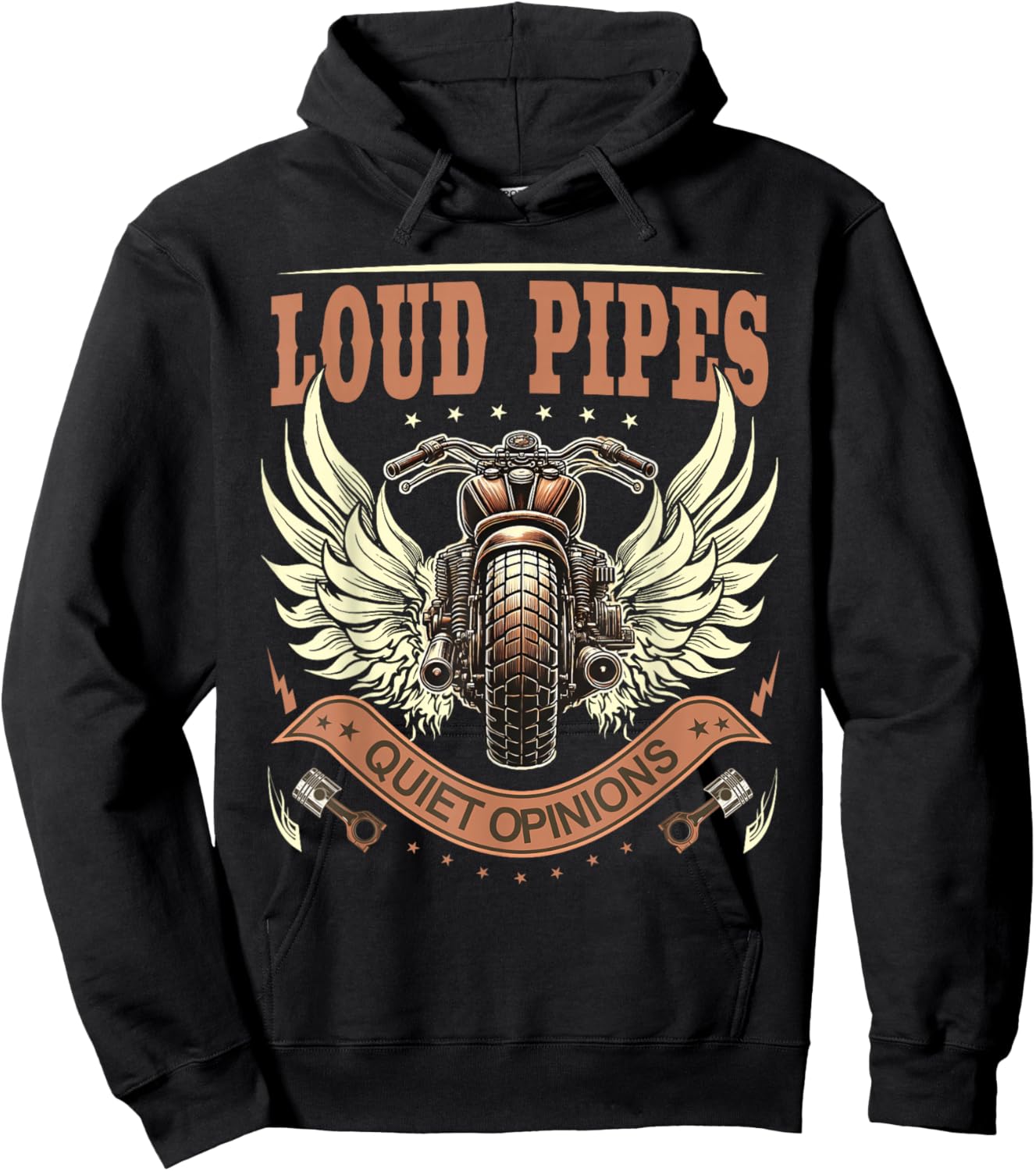 Funny Rider Motorcycle Lovers Biker Hoodie - Hoodie | Black