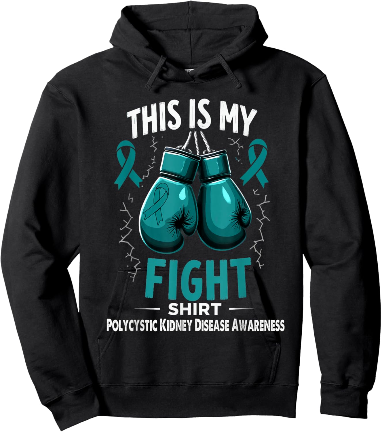 Polycystic Kidney Disease Awareness This is My Fight Hoodie - Hoodie | Black