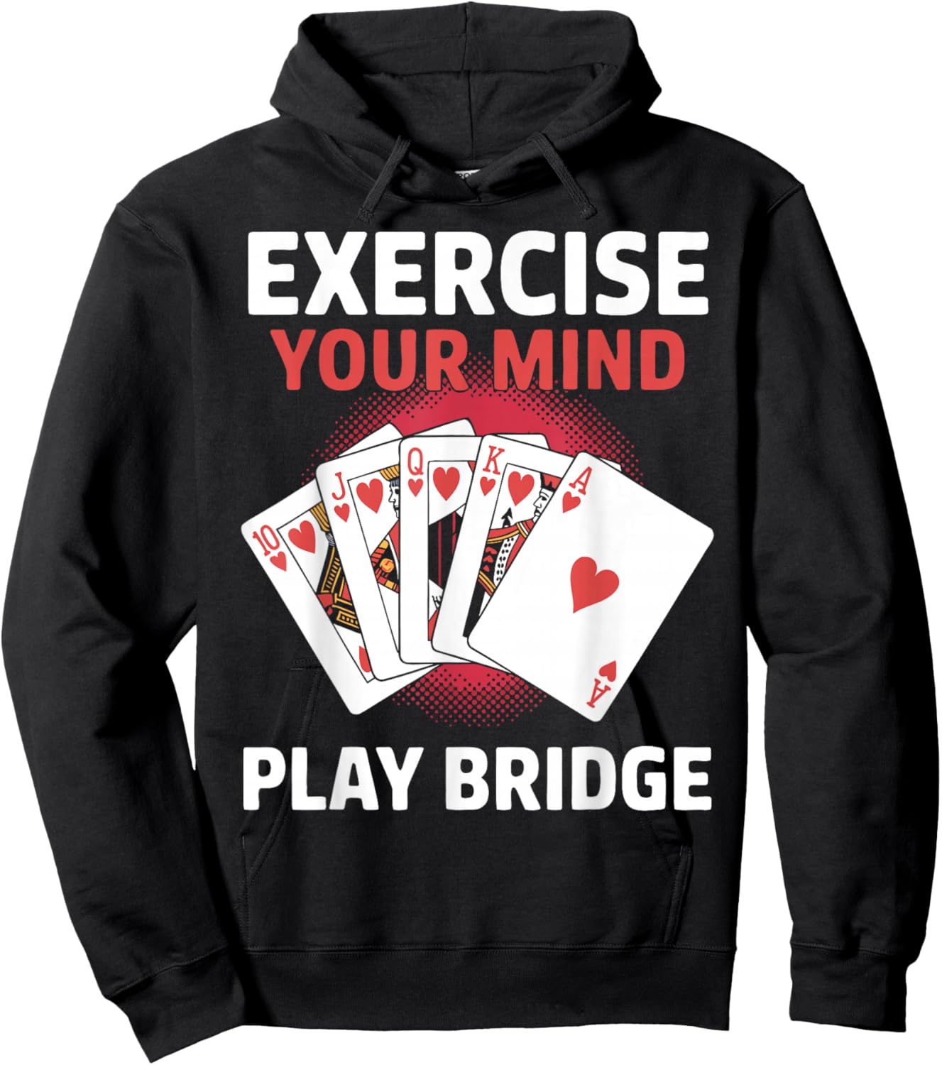 Bridge Player Exercise Contract Bridge Hoodie - Hoodie | Black