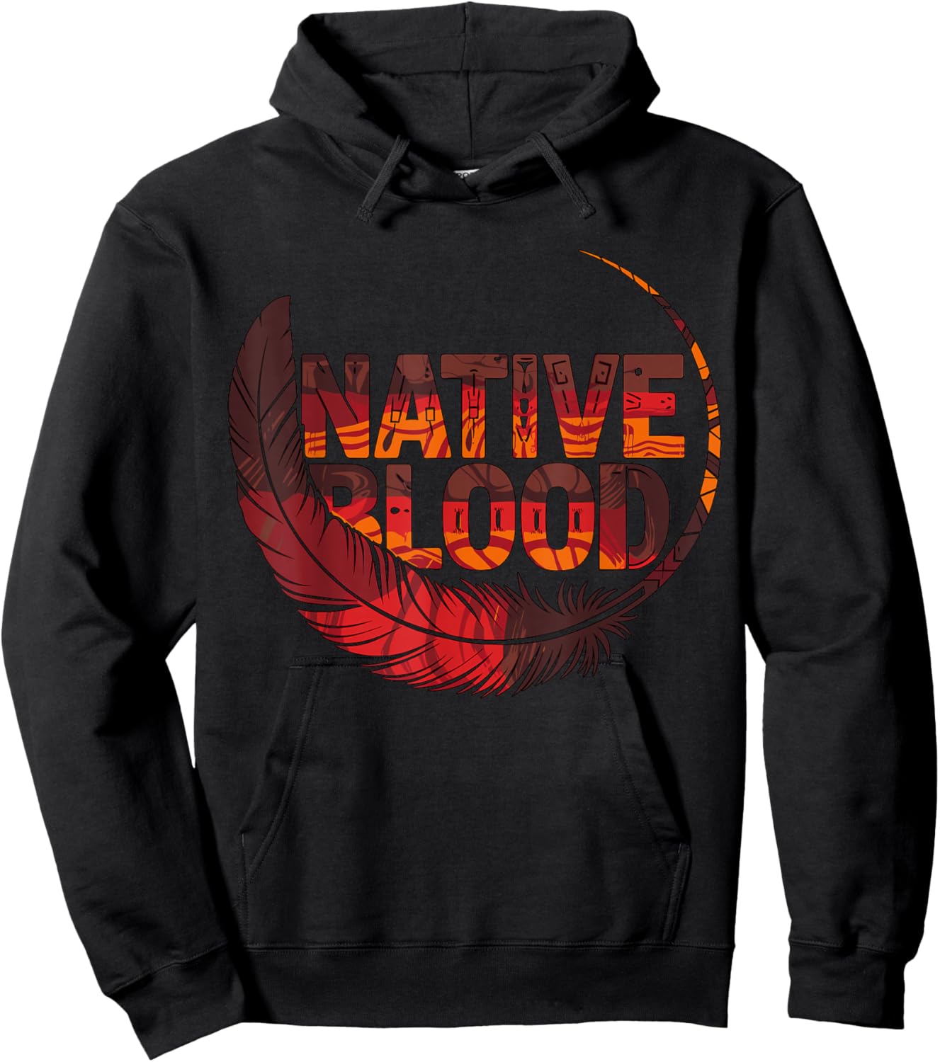 Native Blood Indigenous People Native American Hoodie - Hoodie | Black