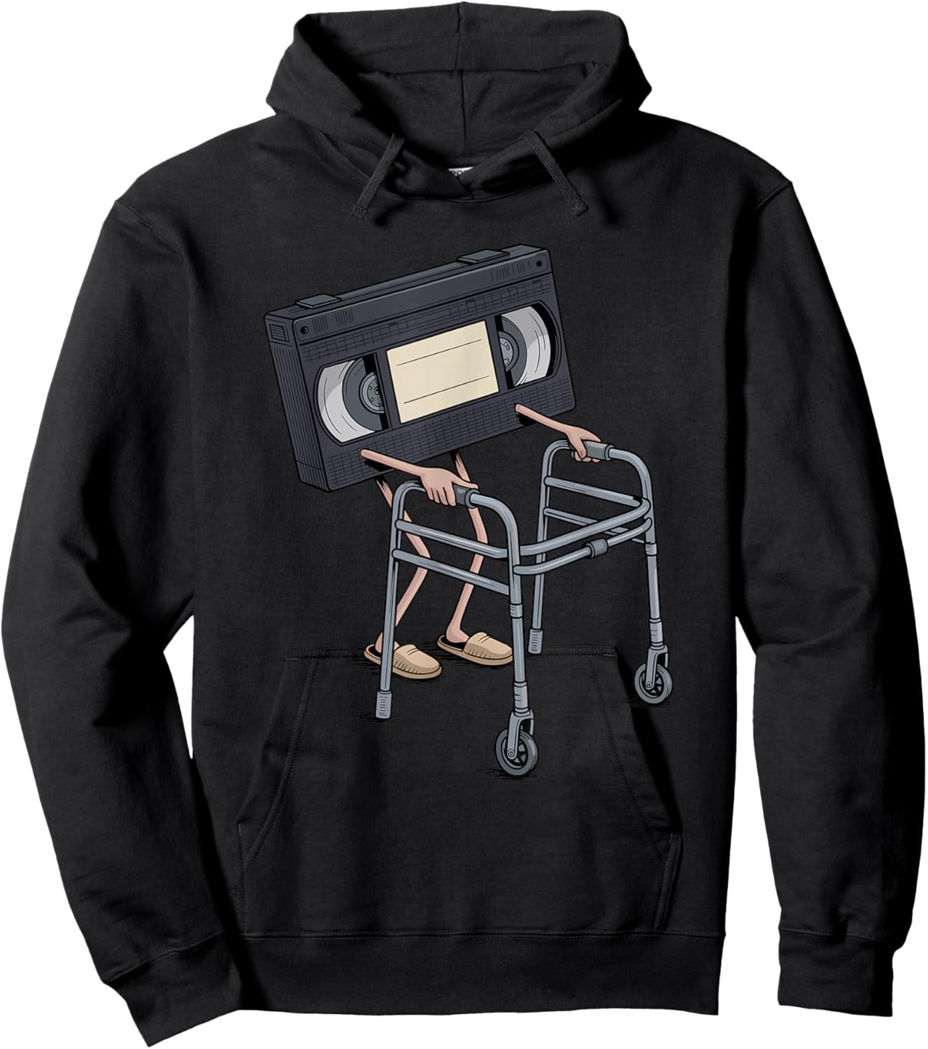 Retro Walker VHS Color CD Retro Media Analog Hoodie - Hoodie | Black
