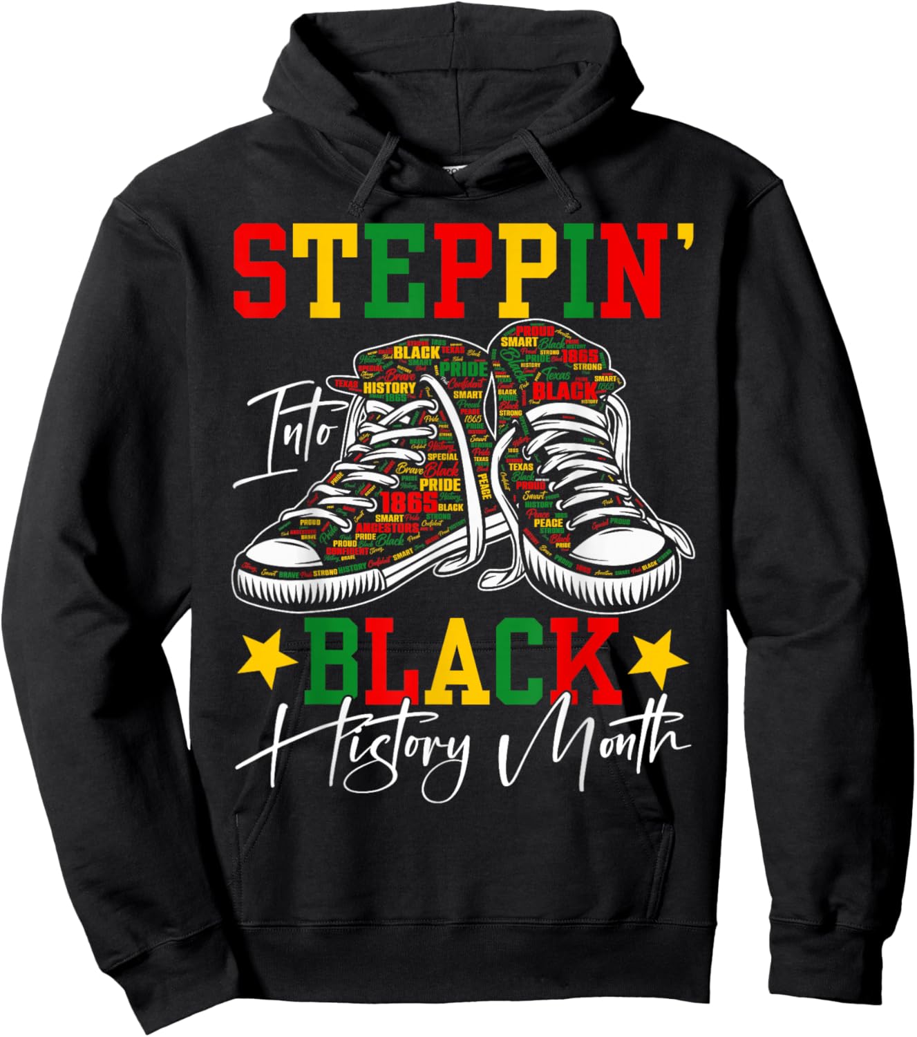 Steppin' Into Black History Month African American Women Men Hoodie - Hoodie | Black
