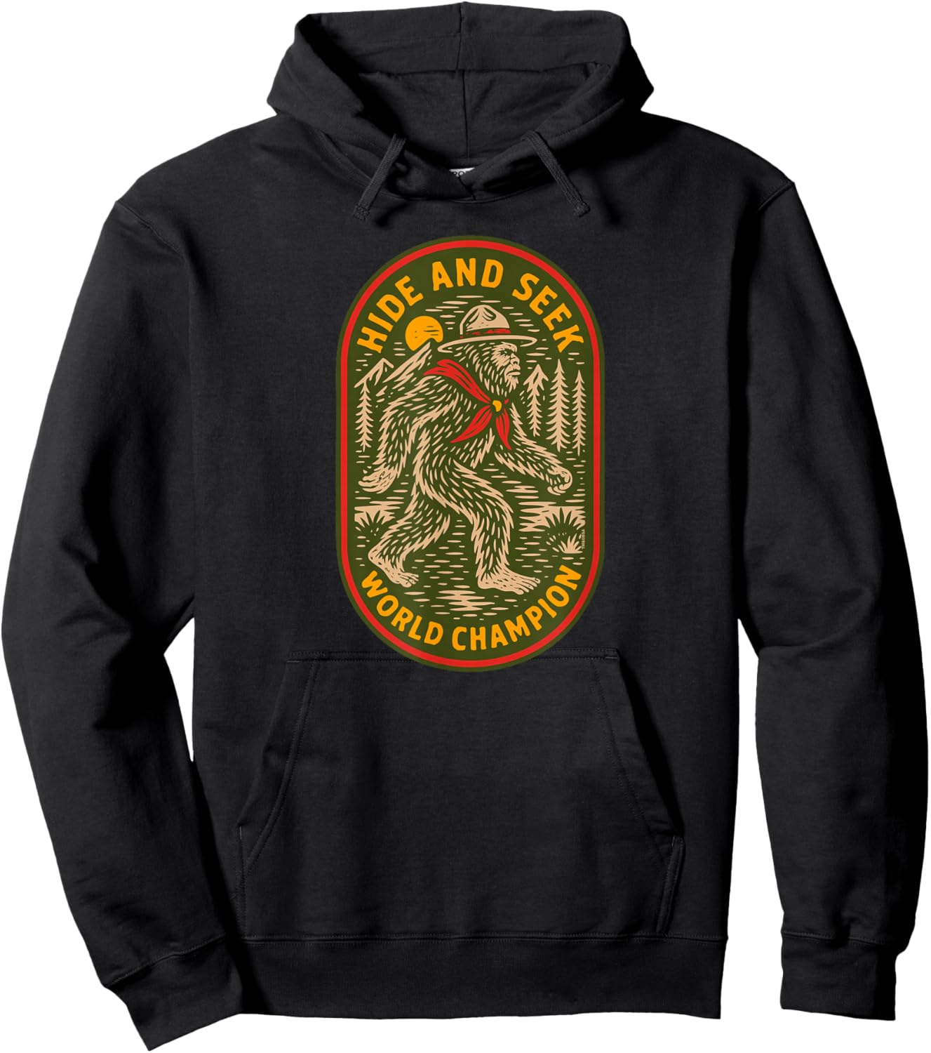ScoutSquatch! Hide & Seek World Champion Bigfoot Scout Hoodie - Hoodie | Black