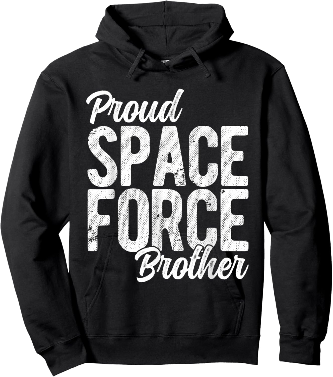 Proud Space Force Brother Hoodie - Hoodie | Black