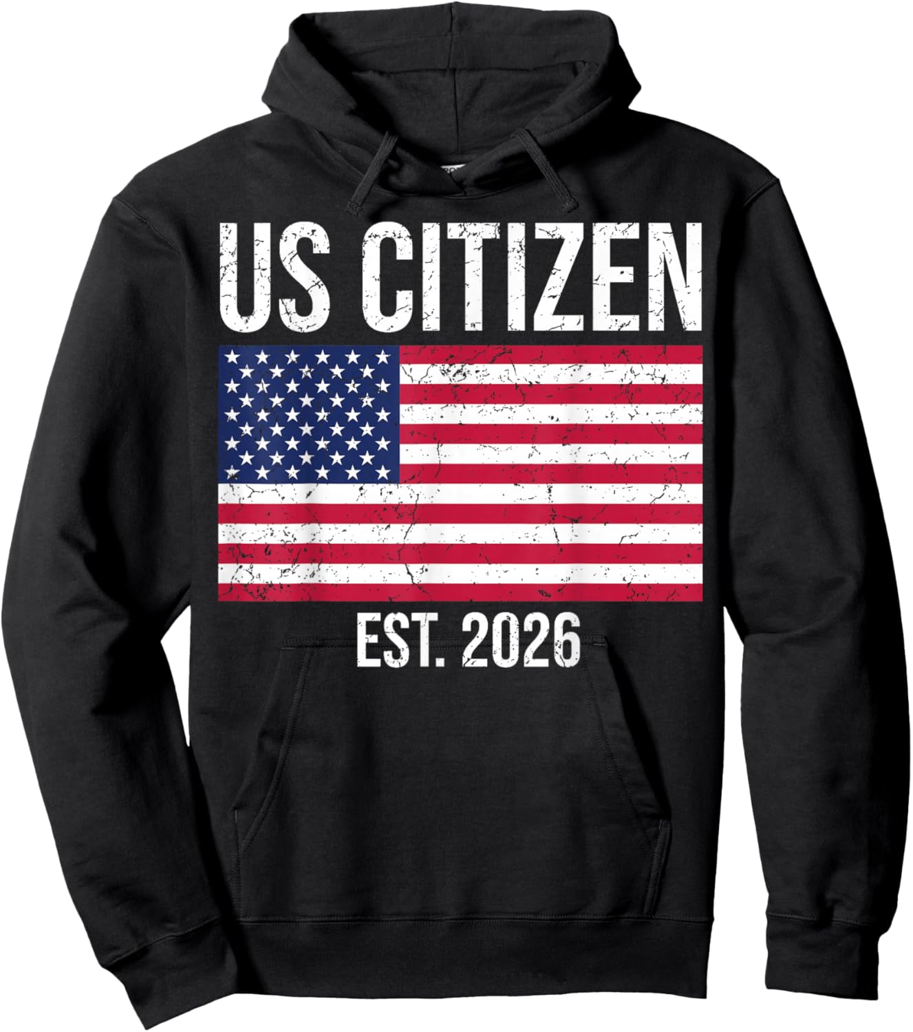 US Citizenship 2026 Decoration USA New American Citizen Hoodie - Hoodie | Black