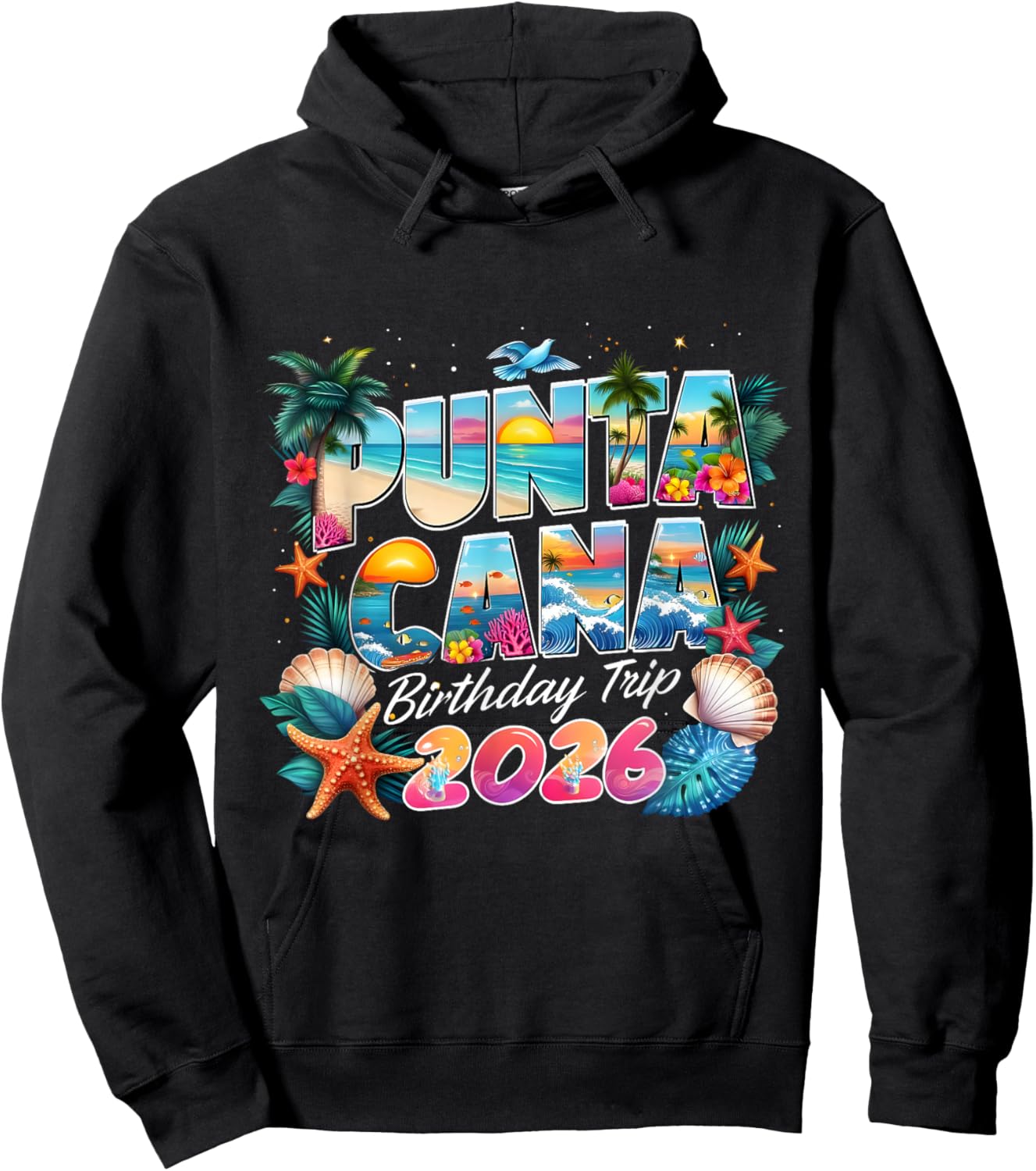 Punta Cana Birthday Trip 2026 Making Memories Hoodie - Hoodie | Black