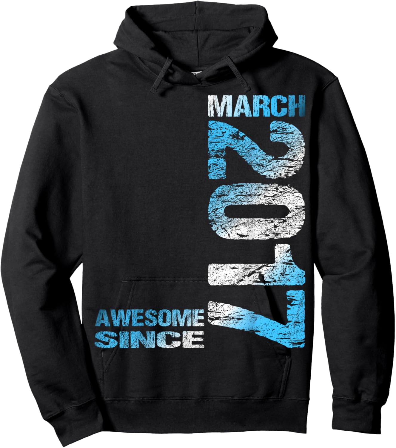Awesome Since March 2017 9th Birthday Hoodie - Hoodie | Black