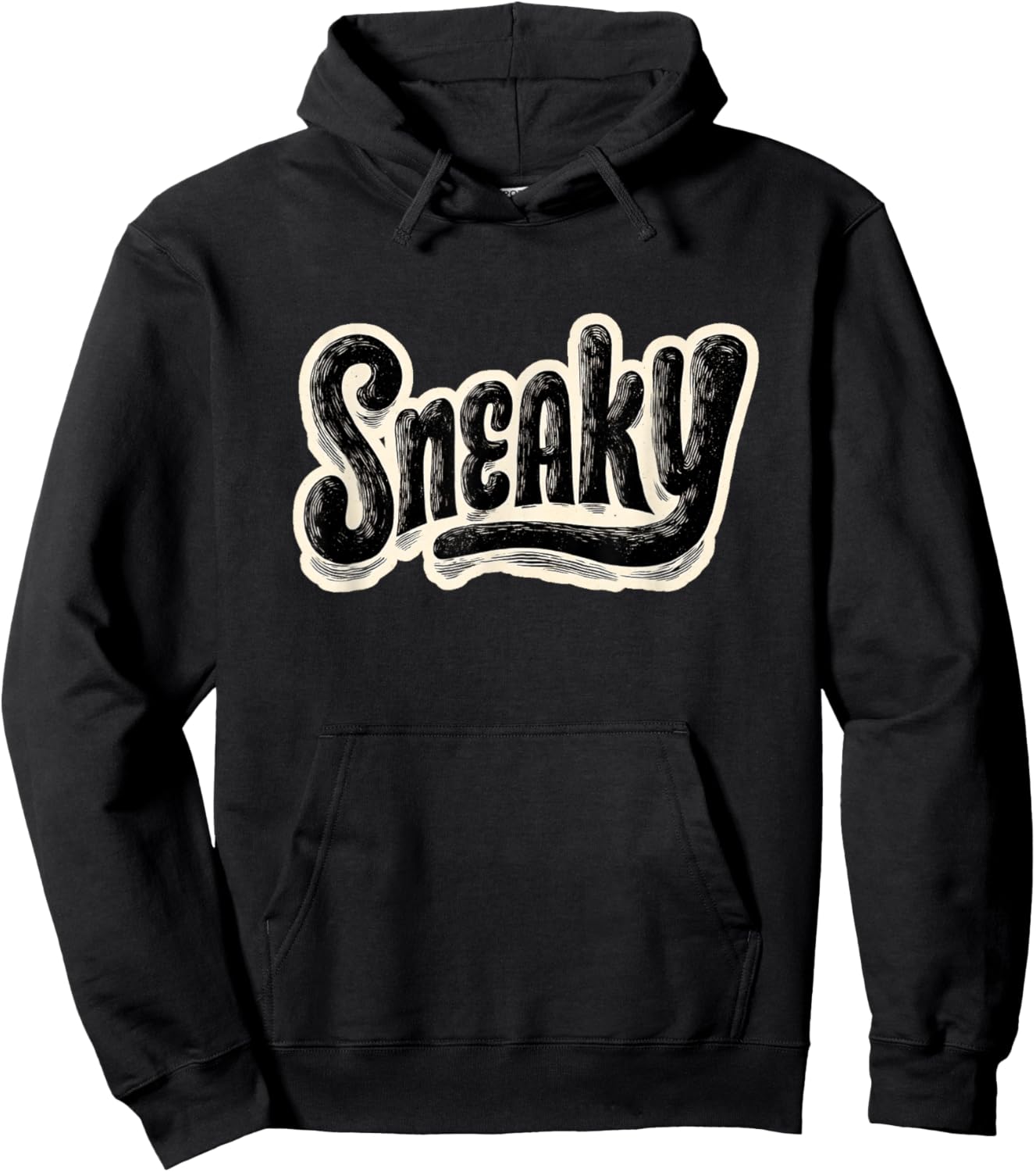 Awesome Sneaky Emblem for Adults and Kids Hoodie - Hoodie | Black