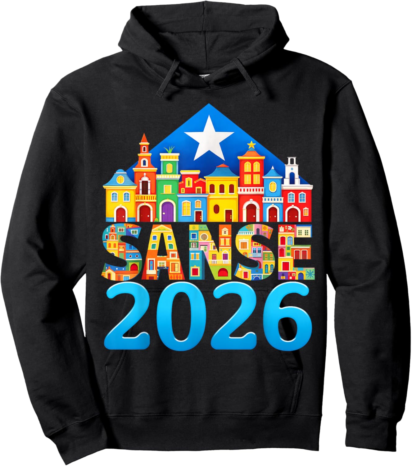 Balcones De Cora Sanse 2026 San Juan Festival San Sebastian Hoodie - Hoodie | Black