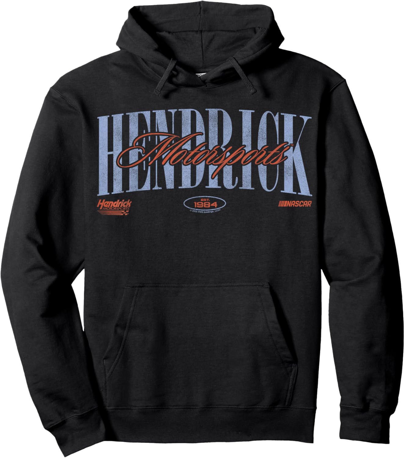 Hendrick Motorsports Est. 1984 Classic Bold and Cursive Text Hoodie - Hoodie | Black