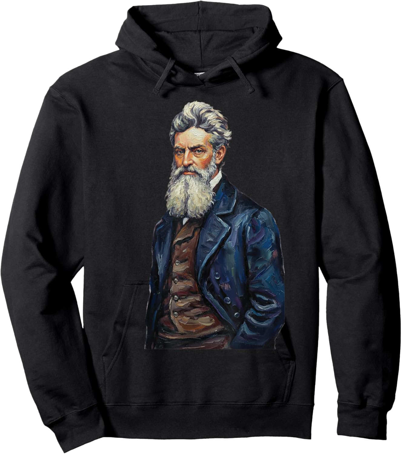 John Brown Abolitionist Vintage Historical Portrait Art Hoodie - Hoodie | Black