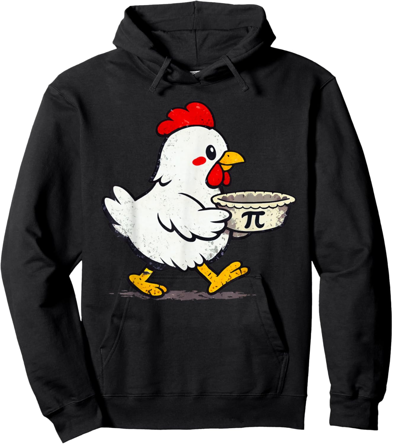 Chicken Pot Pie Funny Pi Day Hoodie - Hoodie | Black