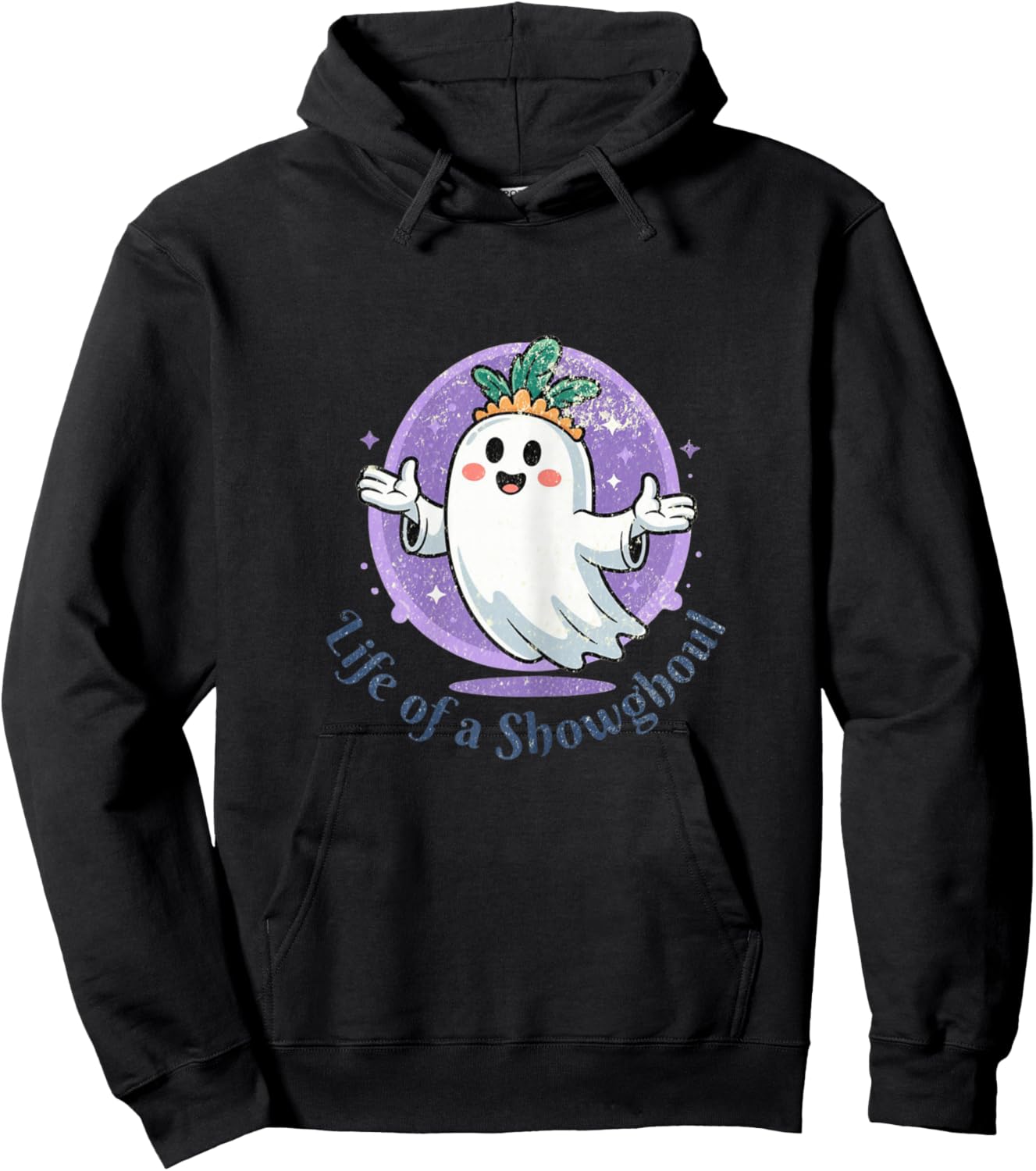 Life of a Showghoul Cute Halloween Ghost and Girls Hoodie - Hoodie | Black