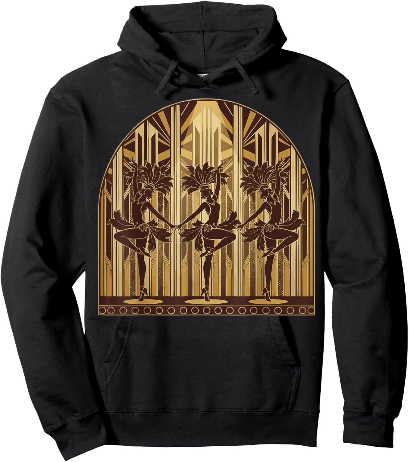 Showgirls Dancing Extravaganza Cabaret Burlesque Vaudeville Hoodie - Hoodie | Black