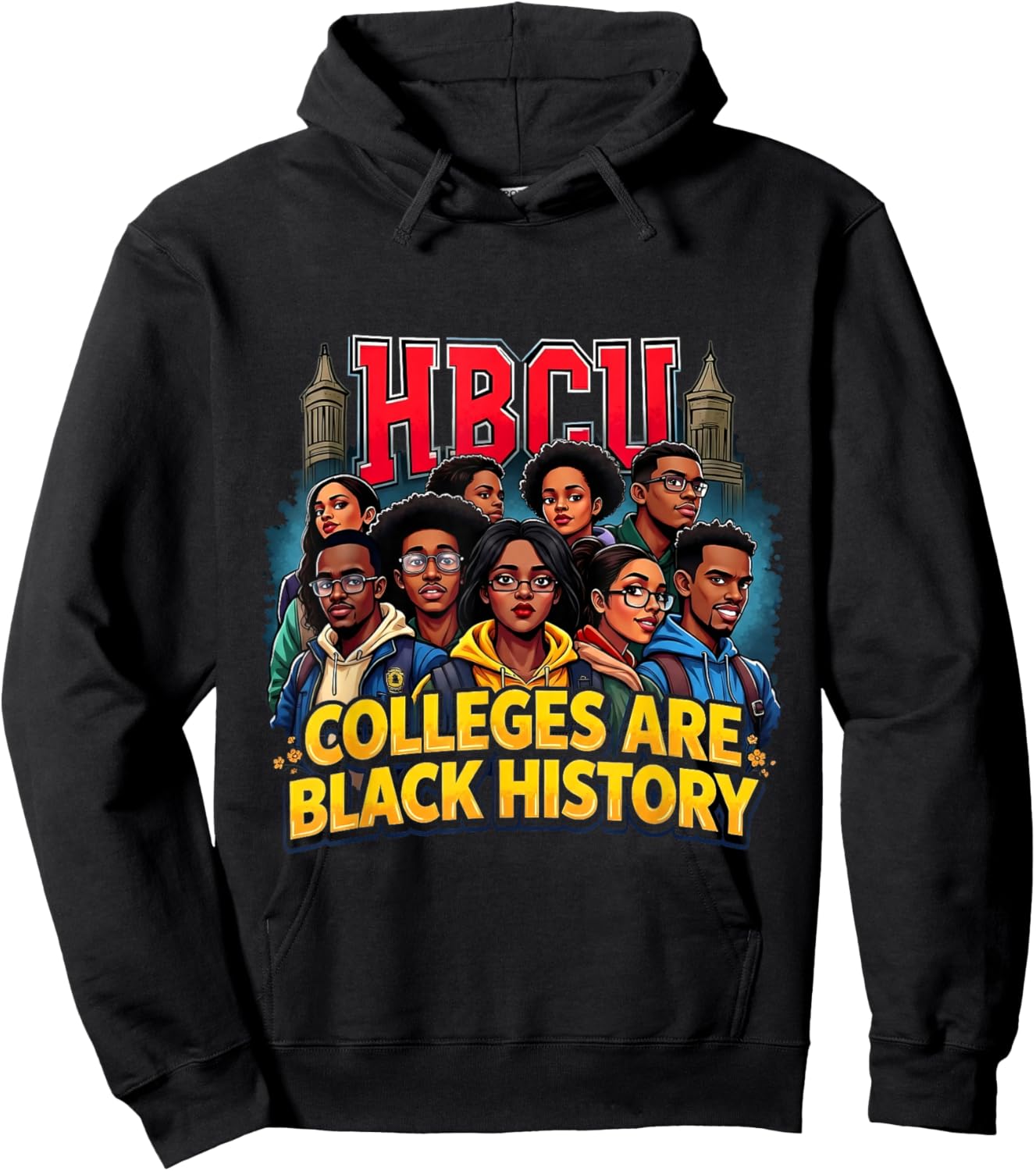 Black History African American HBCU Colleges Students Hoodie - Hoodie | Black
