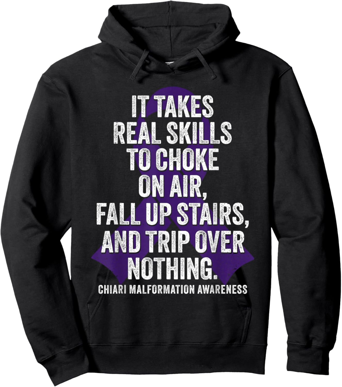 Chiari Malformation Awareness Funny Chiari Warrior Hoodie - Hoodie | Black