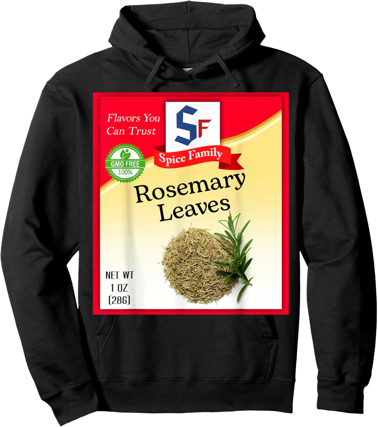 Rosemary Leaves Spice Group Costume Family Matching Outfit Hoodie - Hoodie | Black