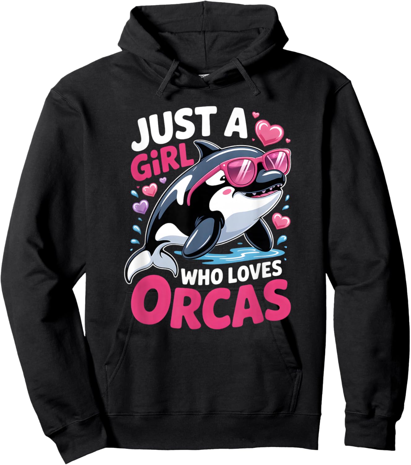 Girls Orca Hoodie - Hoodie | Black
