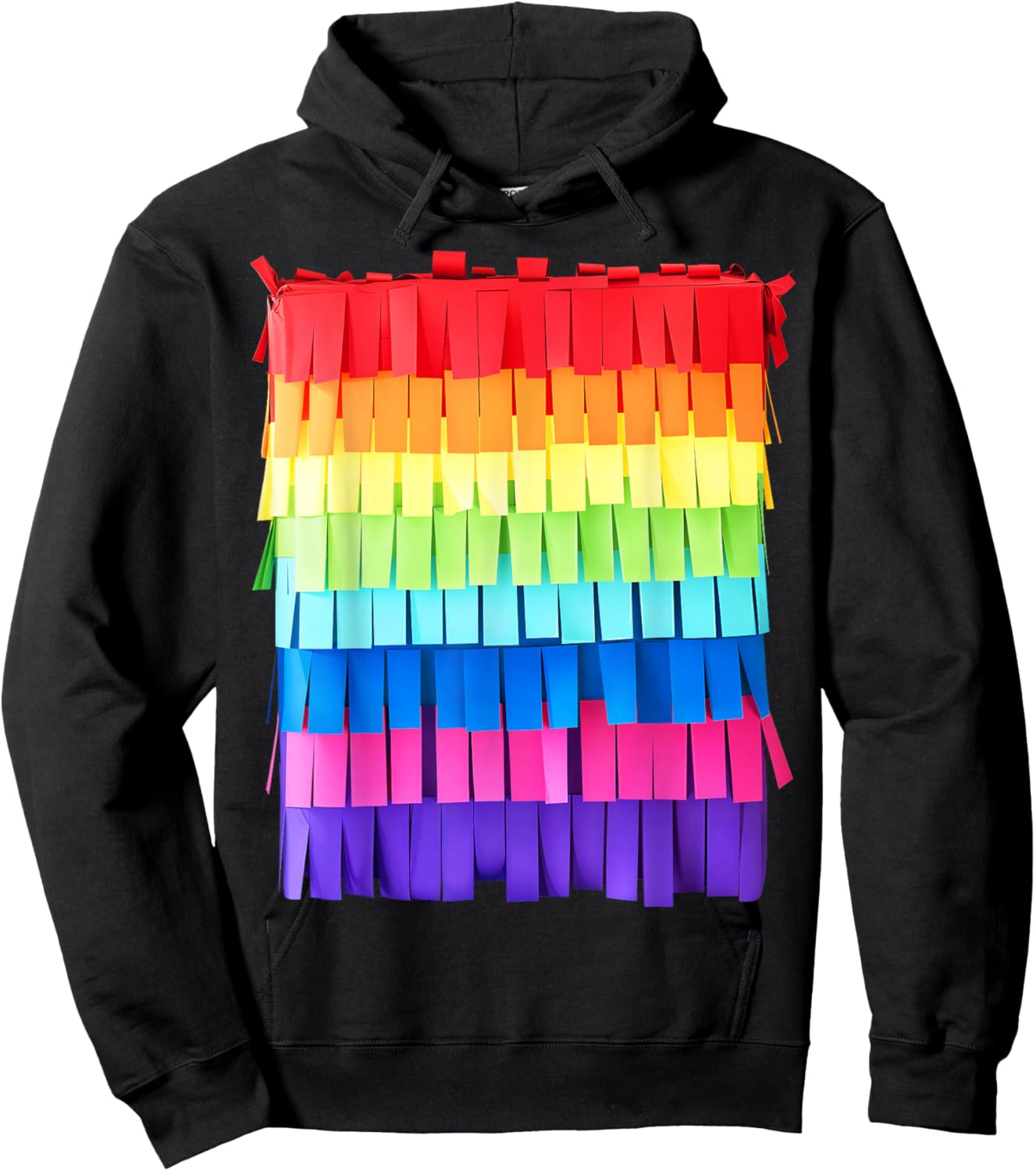 Pinata Shirt Adult Men Women Kids Printed Pinata Costume Hoodie - Hoodie | Black