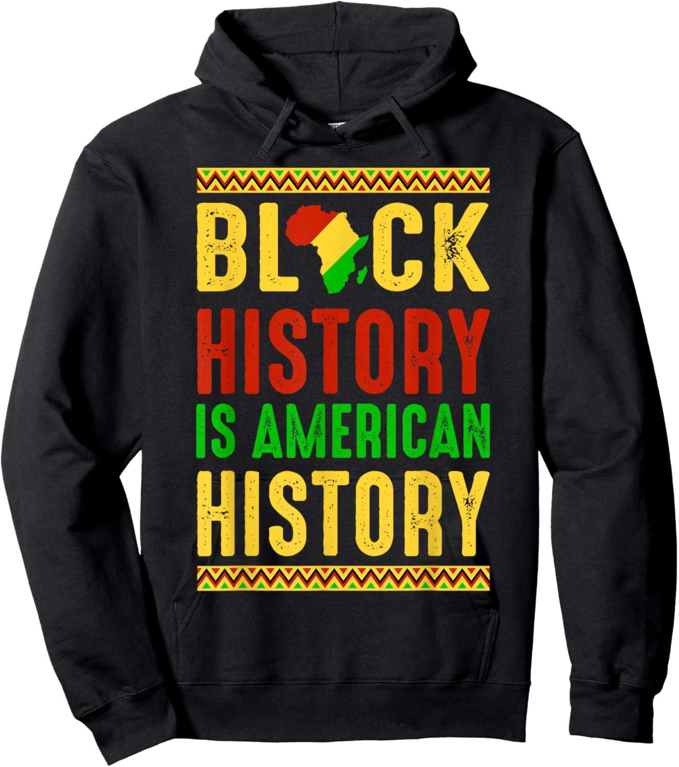 Black History is American History Patriotic African America Hoodie - Hoodie | Black