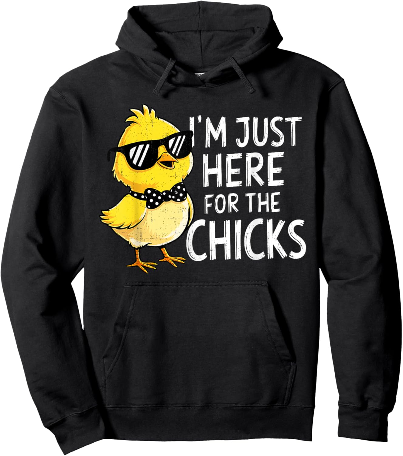 Im Just Here for The Chicks Easter for Toddler Boy Men Kids Hoodie - Hoodie | Black