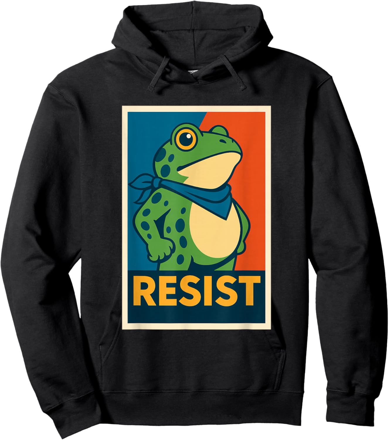 Resist Frog Protest Design – Symbol of Resistance Hoodie - Hoodie | Black