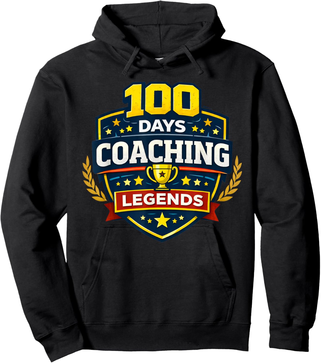 100 Days Coaching Legends PE Teacher 100th Day of School Hoodie - Hoodie | Black