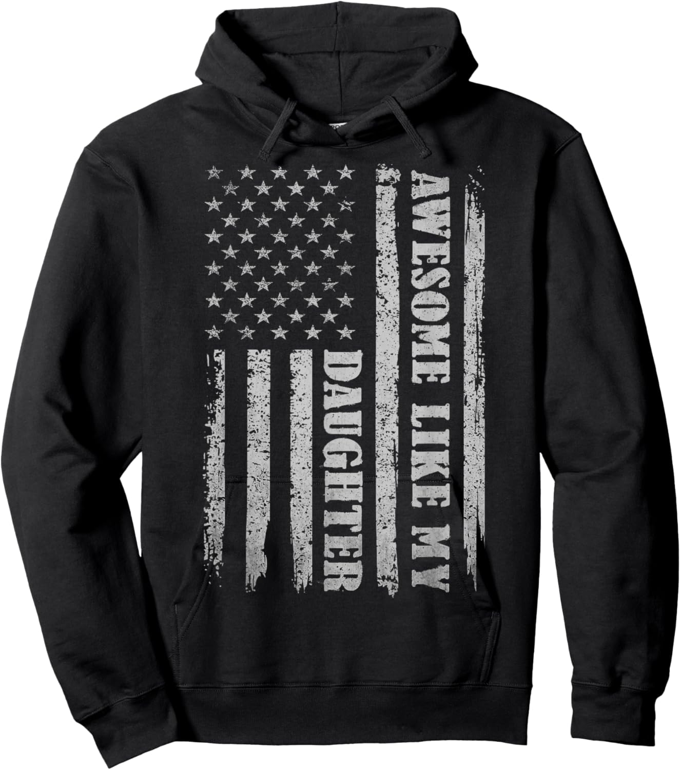 Awesome Like My Daughter Gifts Men Funny for Dad Fathers Day Hoodie - Hoodie | Black