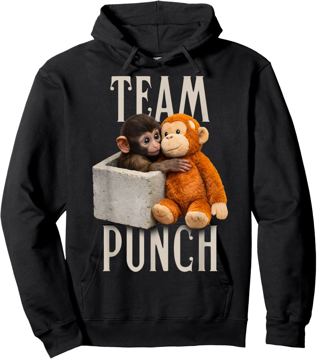 Baby Monkey Punch Team Punch Hoodie - Hoodie | Black