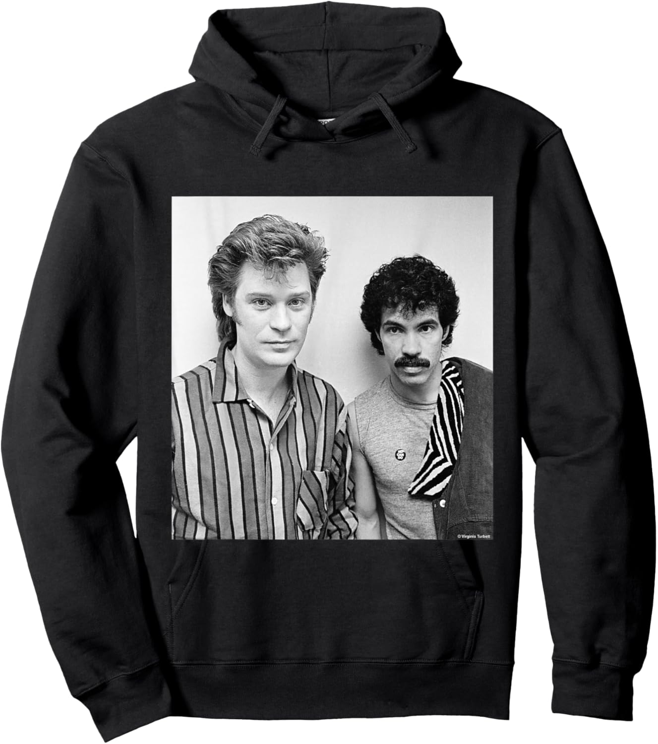 Daryl Hall & John Oates Maneater Pop Duo by Virginia Turbett Hoodie - Hoodie | Black