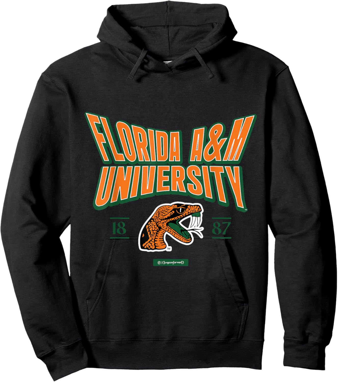 Florida A&M University Stretch Emblem HBCU Hoodie - Hoodie | Black