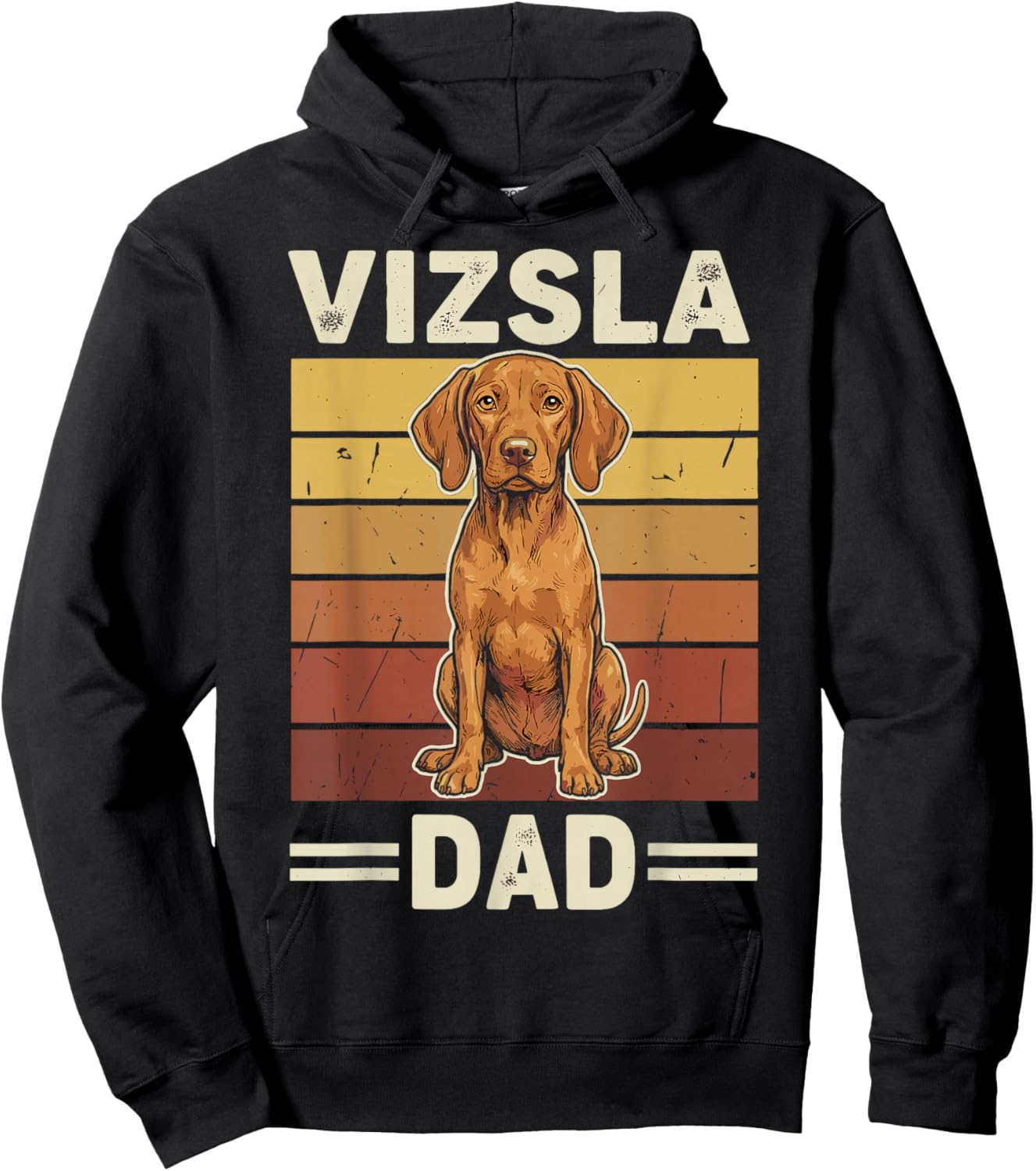 Vizsla Dad Hoodie - Hoodie | Black