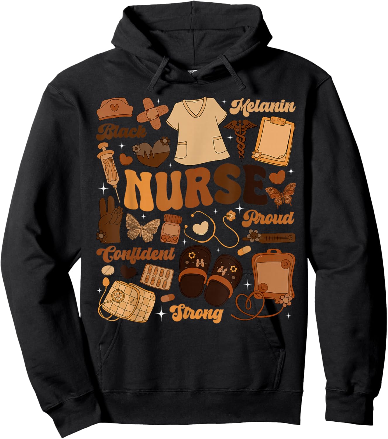 Nurses Black History Month African Americans Women Girls BHM Hoodie - Hoodie | Black