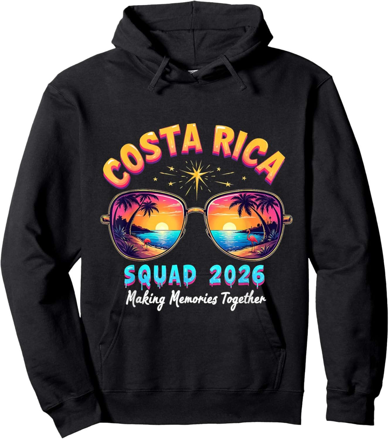 Pura Vida 2026 Central America Travel Costa Rica Souvenir Hoodie - Hoodie | Black