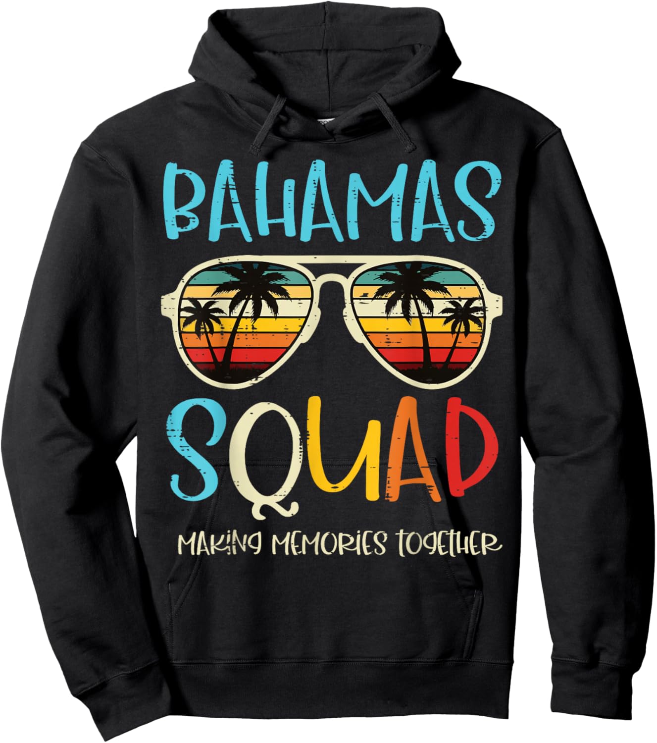 Vacation Bahamas Squad Sunglasses Retro Summer Women Men Kid Hoodie - Hoodie | Black