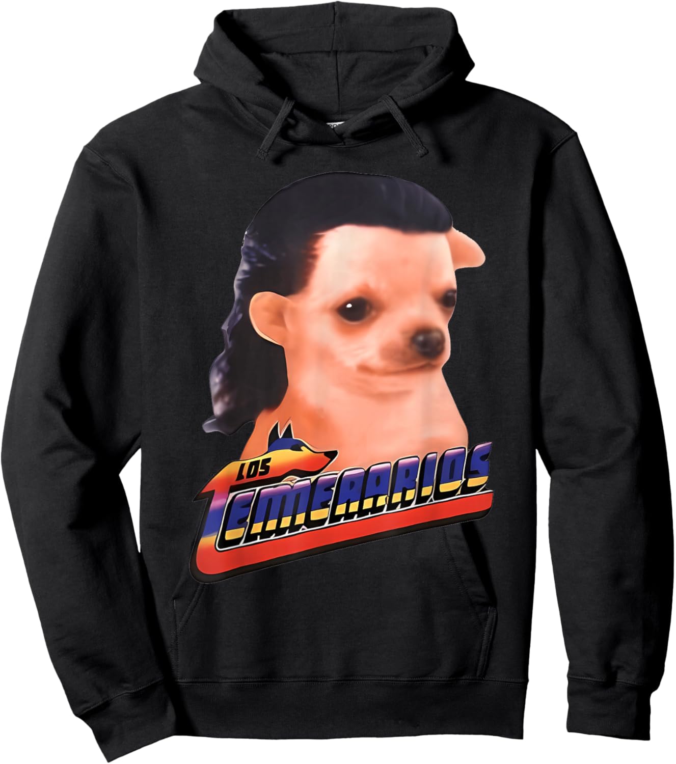 Los Temerarios Dog Meme Hoodie - Hoodie | Black