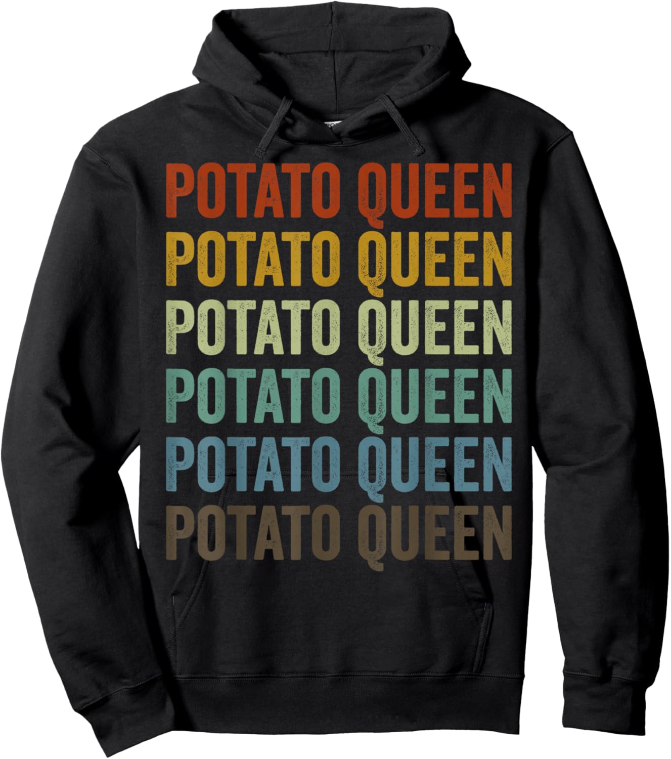 Potato Queen Potato Lover Queen Hoodie - Hoodie | Black