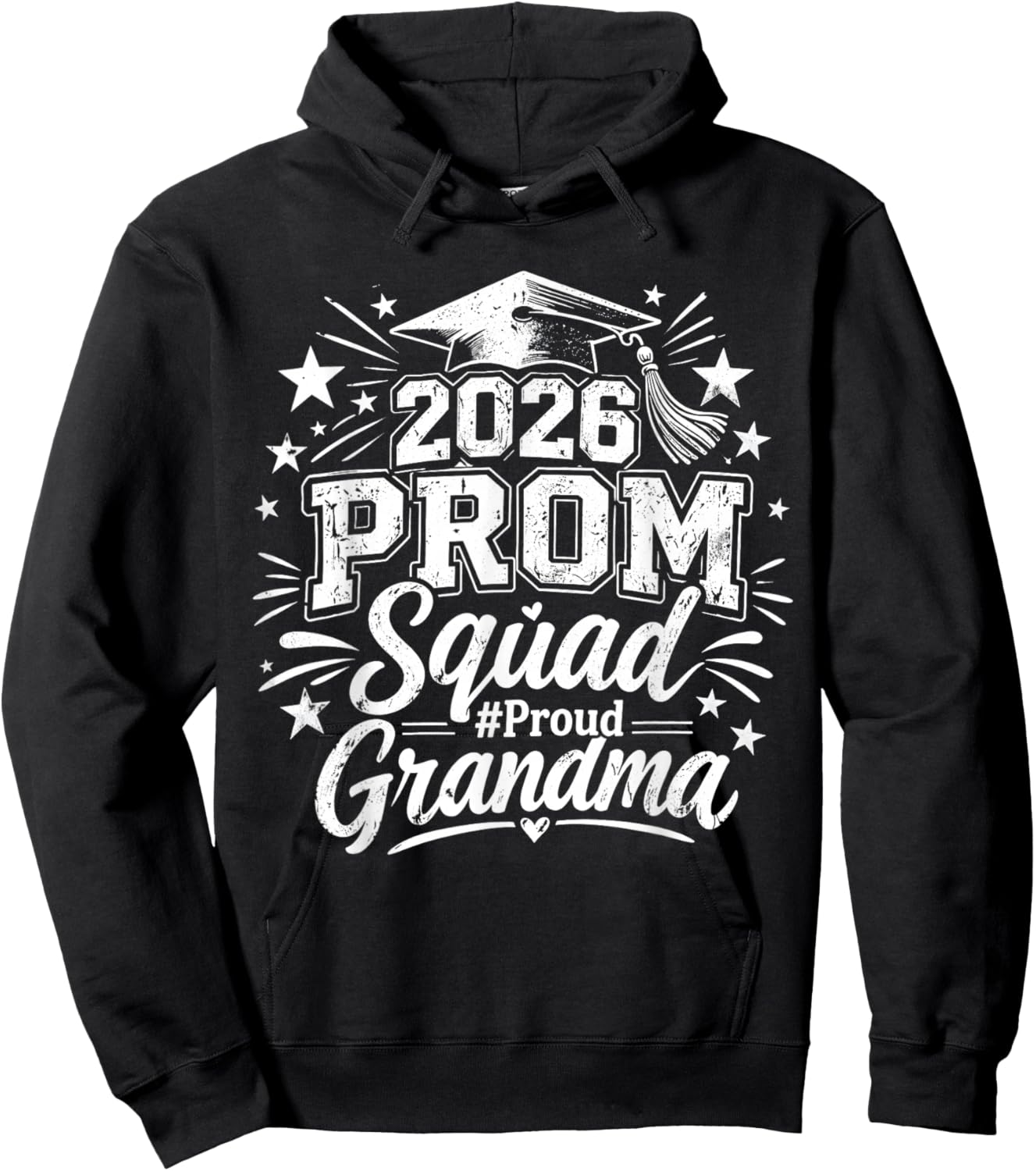 Prom Squad Proud Grandma 2026 Graduate Prom Class of 2026 Hoodie - Hoodie | Black
