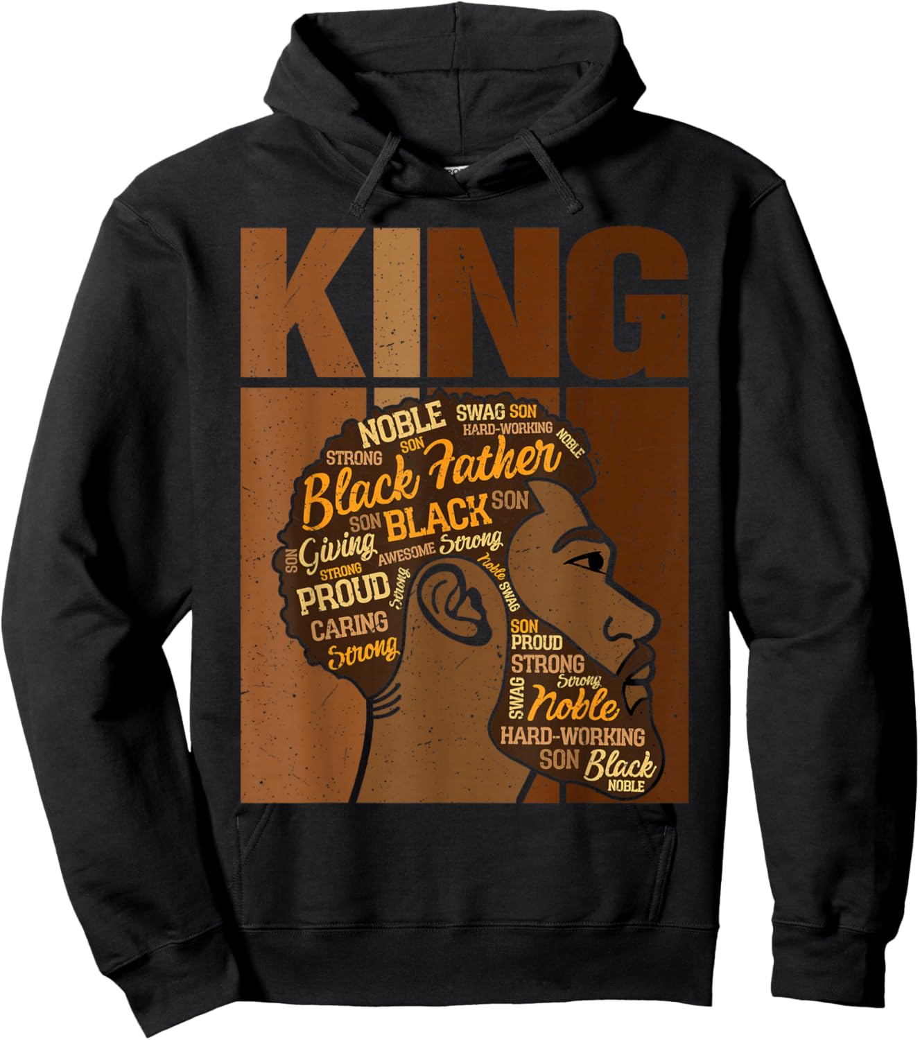 Black History Month King African Melanin Father Men Boy Hoodie - Hoodie | Black