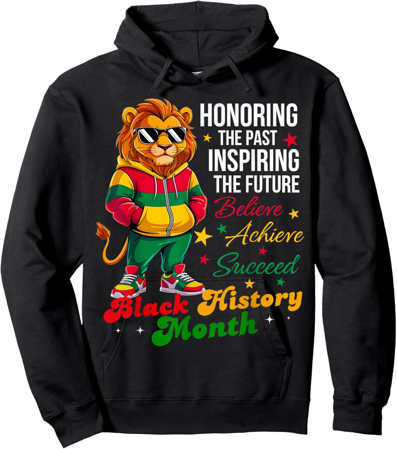 Honoring Past Inspiring Future Black History Men Boys Kids Hoodie - Hoodie | Black